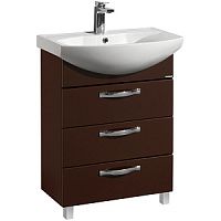 Тумба Акватон 1A1234K0AA430 Ария с раковиной, 65х45 см, темно-коричневый