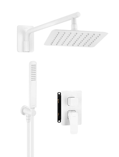 Набор Deante BXYZAQHM Hiacynt для душа скрытого монтажа с BOXом, Bianco (белый) Набор Deante BXYZAQHM Hiacynt для душа скрытого монтажа с BOXом, Bianco (белый)