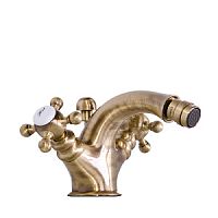 Смеситель Gattoni 1237012V0br Vivaldi для биде с донным клапаном, высота излива 80 мм, бронза