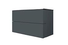 База под раковину AM.PM M70AFHX1002GM SPIRIT 2.0, подвесная, 100 см, ящики push-to-open, цвет: графит, ма