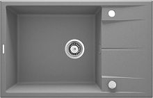 Мойка Deante ZQE_S11B Eridan кухонная гранитная 78x50 см, серый металлик Мойка Deante ZQE_S11B Eridan кухонная гранитная 78x50 см, серый металлик