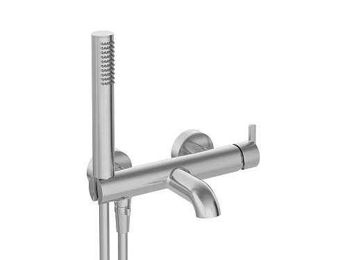 Смеситель Deante BQS_F11M Silia для ванны с душевым гарнитуром, сталь Смеситель Deante BQS_F11M Silia для ванны с душевым гарнитуром, сталь