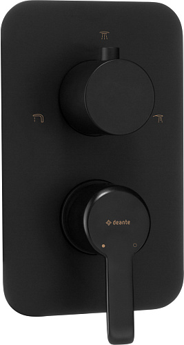 Внешняя часть Deante BXY_NQAM Arnika смесителя на 3 выхода, установка с BOXом BXY_X44T, Nero (черный) Внешняя часть Deante BXY_NQAM Arnika смесителя на 3 выхода, установка с BOXом BXY_X44T, Nero (черный)