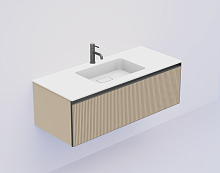 Тумба под раковину Armadi Art QUATRO 790-M1-120-RIB-D-A-LED