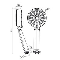 Лейка для душа IDDIS Oldie OLD3F02i18