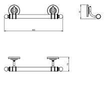 Полотенцедержатель POMDOR 16 DINA 16.10.30.002