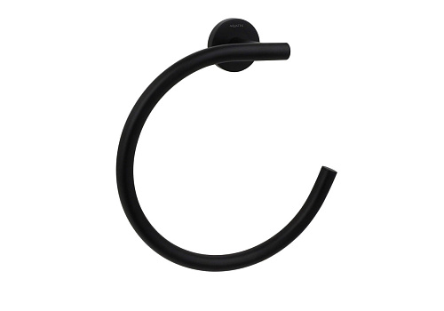 Полотенцедержатель-кольцо Aquatek AQ4012MB Вега, черный матовый купить недорого в интернет-магазине Керамос