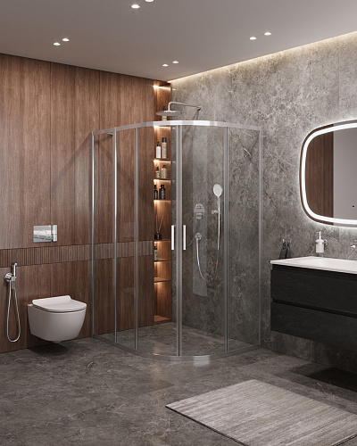 Душевой уголок CEZARES MOLVENO-RH-2-130/100-C-Cr-IV Душевой уголок CEZARES MOLVENO-RH-2-130/100-C-Cr-IV