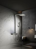 Душевая стойка Vincea VSFS-3I13TGM Inspire термостатическая с изливом, вороненая сталь