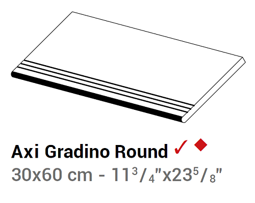 Ступень AtlasConcorde AXI AxiGoldenOakGradinoRoundAng.Dx30x60 купить недорого в интернет-магазине Керамос