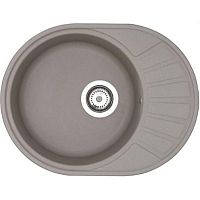 Мойка для кухни Акватон 1A711232CS250 Чезана 57х44 см, с крылом, серый шелк Мойка для кухни Акватон 1A711232CS250 Чезана 57х44 см, с крылом, серый шелк