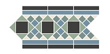 Неглазурованный керамогранит TOPCER Victorian Designs GreenwichBorder