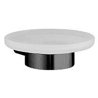 Cisal SY09060040  System Мыльница подвесная, цвет матовое стекло/черный матовый