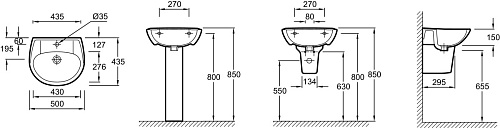 Раковина Jacob Delafon Brive E1345F-00 купить недорого в интернет-магазине Керамос Раковина Jacob Delafon Brive E1345F-00 купить недорого в интернет-магазине Керамос