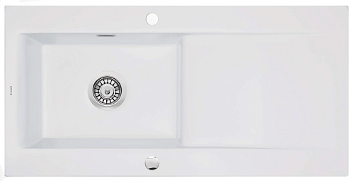 Мойка Deante ZCB_A113 Sabor кухонная керамическая 100х51 см, Bianco (белый матовый) Мойка Deante ZCB_A113 Sabor кухонная керамическая 100х51 см, Bianco (белый матовый)