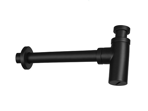 Сифон Deante NHC_B31K Cascada для раковины Round, под донный клапан, Nero (черный)