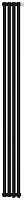 Радиатор Сунержа 31-0311-1804 Эстет-1 отопительный н/ж EU50 правый 1800х180 мм/ 4 секции, матовый черный