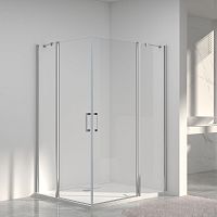 Душевой уголок Vincea VSS-1O1010CL Orta, 100х100 см, профиль хром/стекло прозрачное