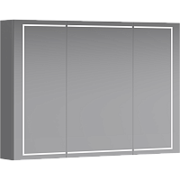 Зеркальный шкаф Aqwella SLX0410 Simplex 100х70 см с сенсорным выключателем и регулятором освещенности, белый