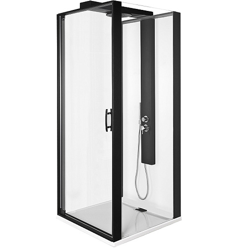 Душевая кабина Vitra 56930023000 Zest 90х90 см, правосторонняя, белый/матовый черный