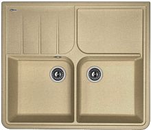 Мойка для кухни Florentina 20.405.F0930.104 Остров 93х80 см, с крылом, бежевая