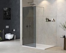 Душевая перегородка Cezares LIBERTA-L-1-80-120-GR-Cr Liberta 80 см, профиль хром Душевая перегородка Cezares LIBERTA-L-1-80-120-GR-Cr Liberta 80 см, профиль хром