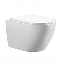Сет 2158 URB782353WH_Унитаз подвесной URBATEC COX, безободковый, с сиденьем микролифт