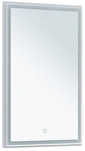 Зеркало Aquanet 00274679 Nova Lite c подсветкой, 50х80 см, белое купить недорого в интернет-магазине Керамос