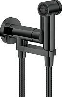 Гигиенический душ Nobili AV00600FLP со смесителем, с внутренней частью, глянцевый черный