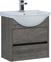 Тумба с раковиной Aquanet 00245865 Сидней, 61х30 см, темное дерево