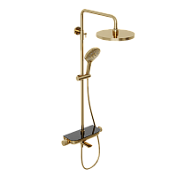 Душевая система с термостатом ABELSBERG Lineara SNS52791BG