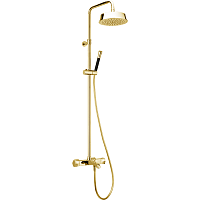 Душевая система Cisal CEC8301024  Cherie для ванны/душа,верхний душ,ручной душ с держателем и шлангом, цвет золото