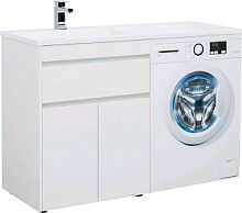 Тумба с раковиной Aquanet 00239215 Токио, 130х48 см, белая