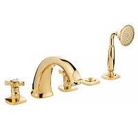 Смеситель Migliore 28503 Korona на борт ванны, золото