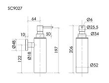 Дозатор Sancos Base SC9027BN