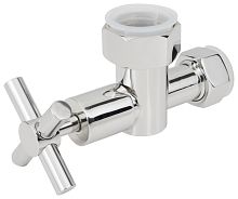 Вентиль Сунержа 01002-1034 Стилье запорный (крестовой) G 1" НГ х G 3/4" НГ, без покрытия