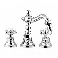 Смеситель Gattoni 1225012C0cr Vivaldi для биде, с донным клапаном, на 3 отверстия, хром