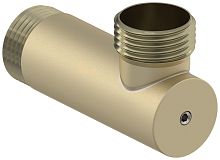 Уголок Сунержа 022-1523-1010 с клапаном G 1" НР х G 1" НР, матовая шампань