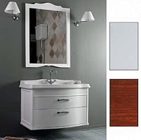 Simas ARM3bi/cr  Arcade База подвесная 90 см под раковину AR864, 2 выдвижных ящика цвет белый ( ручки и петли хром)