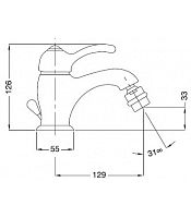 Смеситель для биде однорычажный Migliore  ML.LEM-1923CR