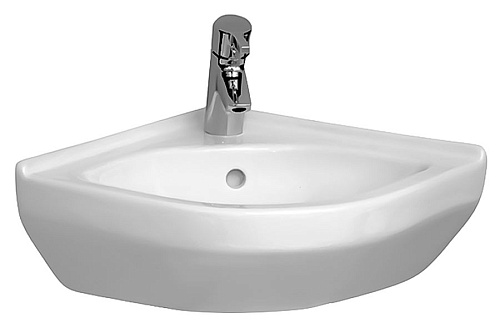 Раковина Vitra 5306B003-0999 S50 подвесная 40 см, угловая, белая Раковина Vitra 5306B003-0999 S50 подвесная 40 см, угловая, белая