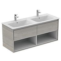 Тумба Ideal Standard E0829PS Connect Air для раковины 120х44 см, подвесная, Wood Light Grey + Matt White (светло-серое дерево + белый матовый) Тумба Ideal Standard E0829PS Connect Air для раковины 120х44 см, подвесная, Wood Light Grey + Matt White (светло-серое дерево + белый матовый)