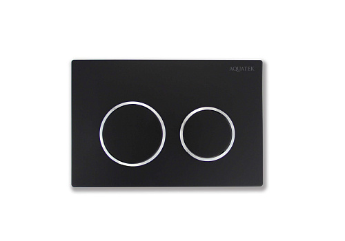 Панель смыва Aquatek TDI-0000003 Small (007D) для INS-0000018 с верхней кнопкой смыва, черный матовый/ободок хром Панель смыва Aquatek TDI-0000003 Small (007D) для INS-0000018 с верхней кнопкой смыва, черный матовый/ободок хром