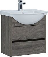 Тумба с раковиной Aquanet 00245865 Сидней, 61х30 см, темное дерево