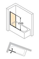 Шторка на ванну Huppe Design Elegance 8E1901 087 321