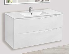 База Vincea VMC-2MC100GW Mia под керамическую раковину, 100х50 см, подвесная, G.White (белый глянцевый)