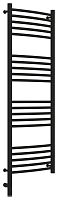 Полотенцесушитель электрический Сунержа 31-5802-1240 Богема 3.0 РЭБ выгнутая, 1200х400 мм/ МЭМ левый, матовый черный