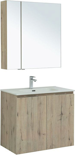 Комплект мебели Aquanet 00274214 Алвита New для ванной комнаты, коричневый купить недорого в интернет-магазине Керамос