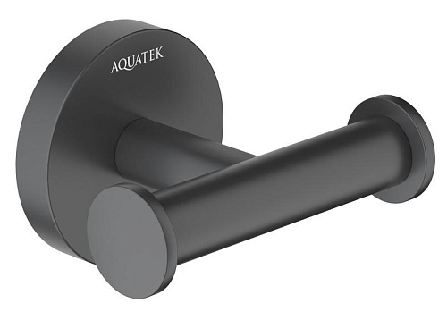 Крючок Aquatek AQ4202MB Оберон двойной, черный матовый - купить в Санкт-Петербурге, цена на Крючок Aquatek AQ4202MB Оберон двойной, черный матовый в интернет-магазине Керамос Крючок Aquatek AQ4202MB Оберон двойной, черный матовый купить недорого в интернет-магазине Керамос