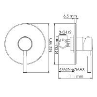 Смеситель для душа WasserKRAFT  4251 Wern